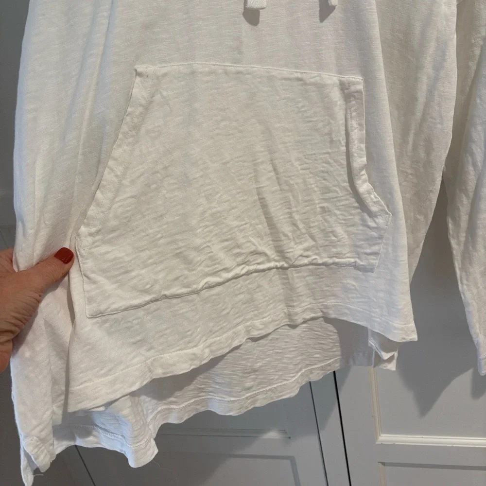 Caslon White Hooded t-shirt | XL - Picture 4 of 11